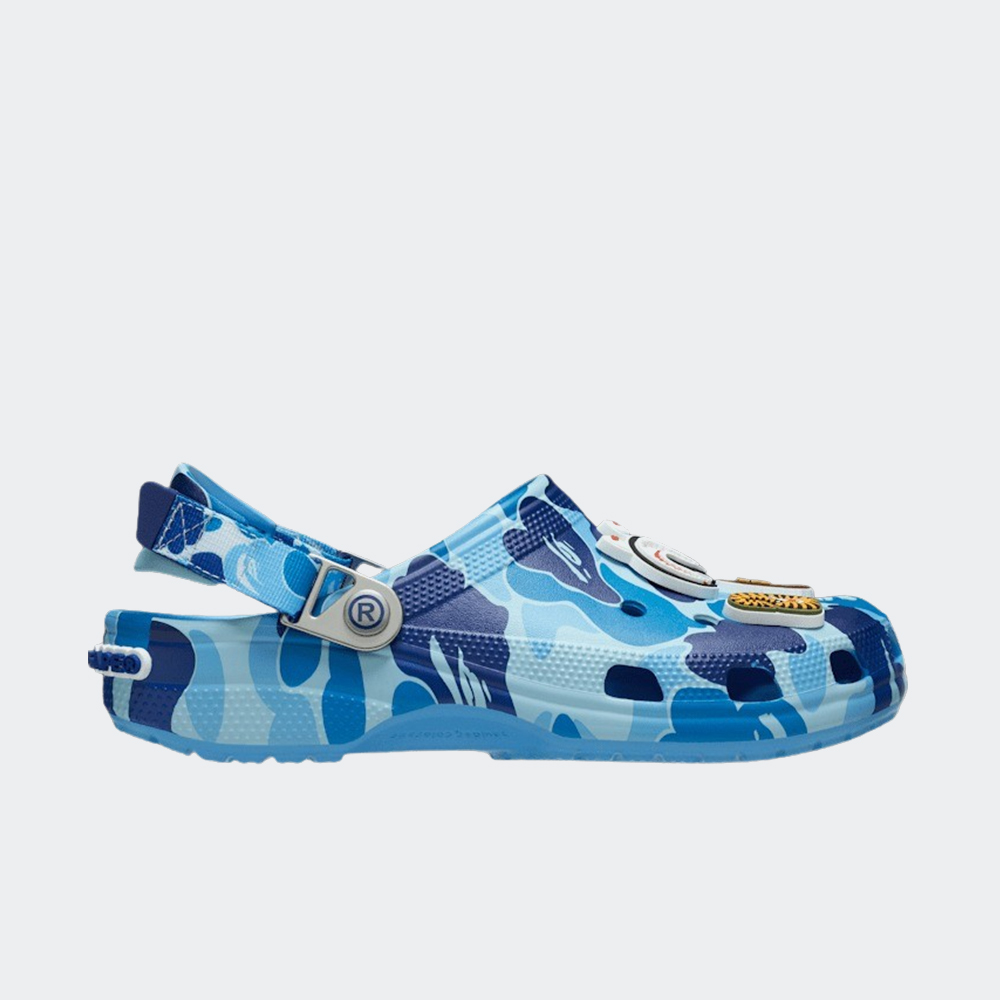 新品 24㎝ A BATHING APE Crocs Clog Blue Bape x Crocs Classic Clog 'Oxygen' Blue - Size 8 Men's/10